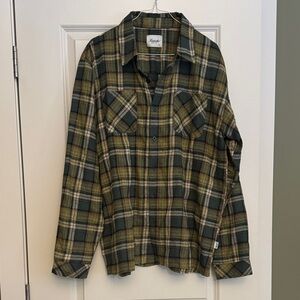 Men’s Kuwalla Olive Green Plaid Flannel Shirt
XL. Worn and washed once.